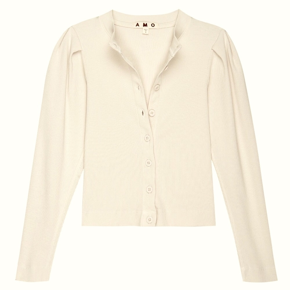 AMO Women's Cardigan - Light Gray - Picture 14 of 16